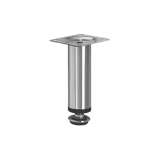 Furniture leg GTV adjustable 150 mm, chrome finish, model 1327048