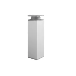 GTV Adjustable Square Furniture Leg 80mm Aluminum