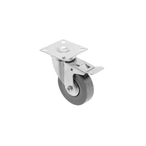 Riteņa rata GTV 1275630 gumijas 75 mm ar bremzi
