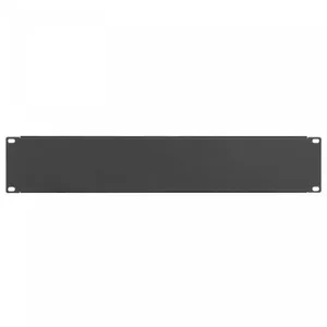 19-inch 2U Masking Frame Stalflex S-RP19-2U-B, black, rack panel filler for 19" cabinets