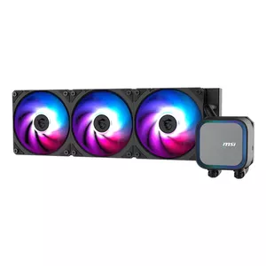 All-in-one liquid cooler MSI MAG CORELIQUID A13 360, 360 mm radiator, 3x120 mm fans, LGA 1700/AM4/AM5, black