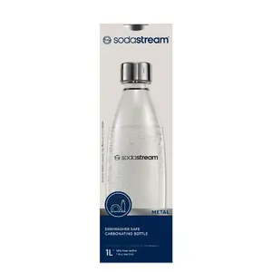 Carbonating bottle SodaStream FUSE METAL 1000 ml Metallic Transparent