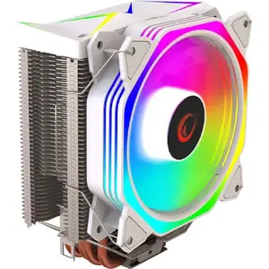 CPU Cooler RAMPAGE Octagon C50 120mm ARGB White — LGA 1700 & AM5, 1800 RPM