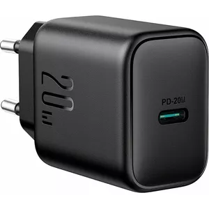 USB-C PD 20W wall charger Joyroom JR-TCF20 — compact mains charger, black