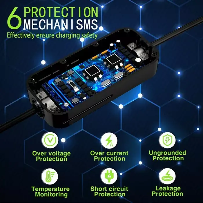EV mobile charger QOLTEC 52467 Type 2 11 kW Photo 5
