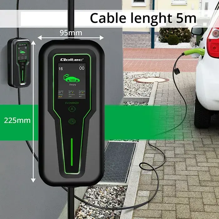 EV mobile charger QOLTEC 52467 Type 2 11 kW Photo 9