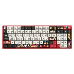 Bezvadu spēļu tastatūra IQUNIX F97 Graffiti Blaze RGB Moonstone Turbo Switches, kompaktais 96% izkārtojums