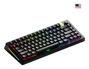 Glorious Gaming GMMK 3 PRO HE 75% Prebuilt tastatūra Speļu RF bezvadu sakari + Bluetooth QWERTY Amerikāņu angļu valoda Melns