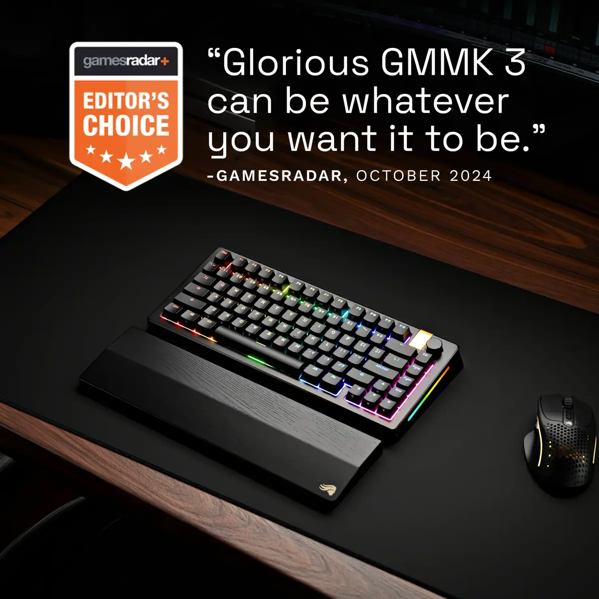 Glorious Gaming GMMK 3 PRO HE 75% bezvadu mehāniskā tastatūra Photo 9