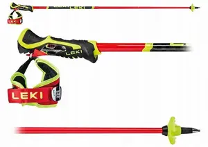 Nordic walking nūjas Leki VENOM SL 3D sarkanas 120 cm, regulējamas, 3D Trigger S sistēma