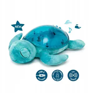 Night light toy cloud b Tranquil Turtle CLTT-9001-AQ blue with soothing sounds and starry projection