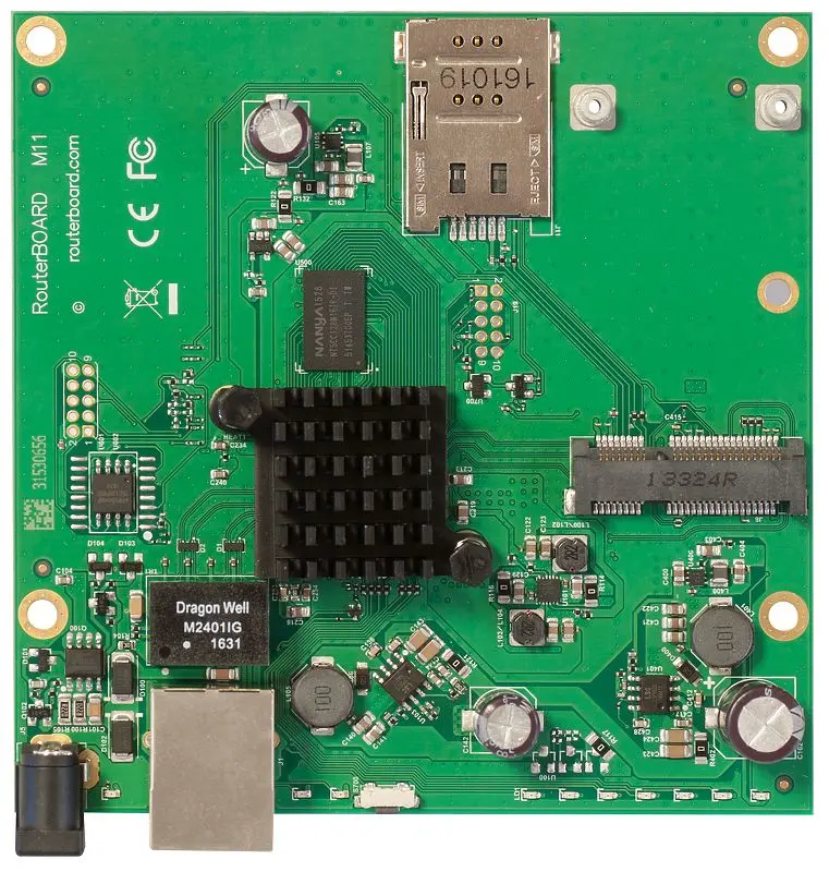 Maršrutētājs MikroTik RBM11G — gigabitu WAN/LAN