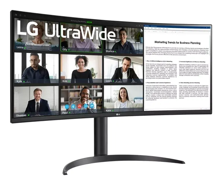 Компьютерный монитор LG 34WR55QK-B Photo 2
