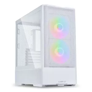 MidiTower PC case Lian Li LANCOOL 207 — white, transparent panel, supports ATX/MicroATX/MiniITX, no PSU