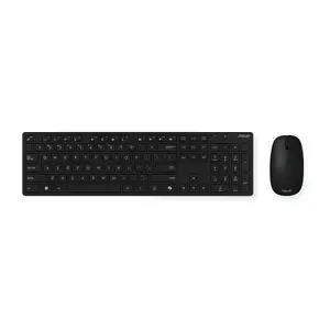 ASUS W5000 Wireless Keyboard and Mouse Set, Full-size, RF Wireless, Black