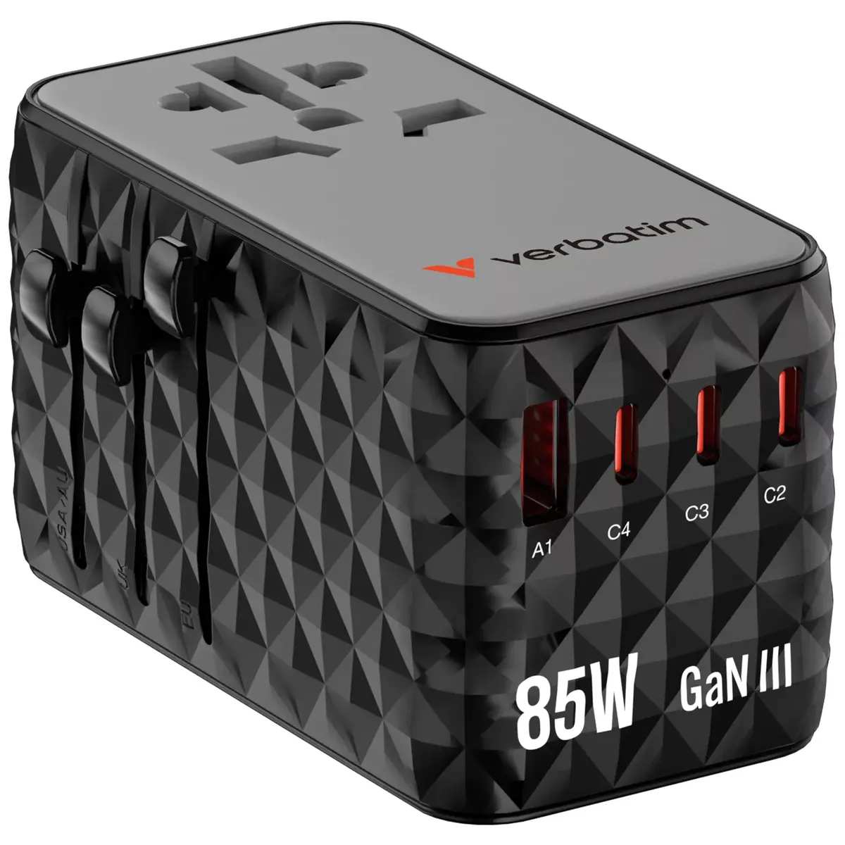 Lādētājs Verbatim Charge 'n' Travel Diamond 85W Retractable Cable CNT-02 Photo 3