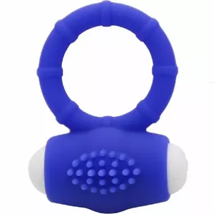 Penis Extension Armony Power O Vibrator Ring Silicone Blue D-241171