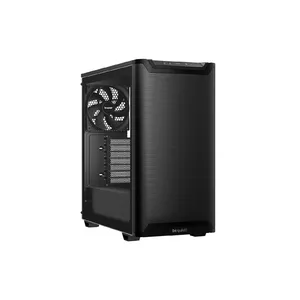 PC case bequiet! PURE BASE 501 Airflow Window MIDI Tower — ATX, tempered glass, 3x140/240mm support, 2x3.5" + 5x2.5", USB-A x2, USB-C x1