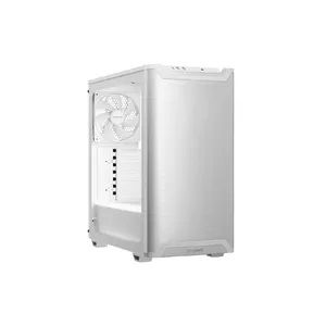PC case be quiet! PURE BASE 501 Airflow Window Midi Tower White — ATX, tempered glass, 3x140/120 fan support, 2x3.5" + 5x2.5", USB-C