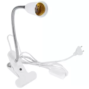 Table lamp BESK 9131749, clip-on, 60W E27 bulb, 20 cm, white