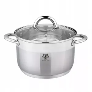Cooking pot Prymus-AGD PL4507660 14 cm, 1.3 L, stainless steel with glass lid