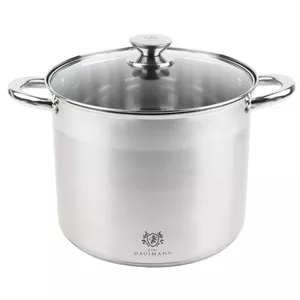 Kettle (saucepan) Prymus-AGD PL4507721 26 cm, 11 L, stainless steel, glass lid, steam vent