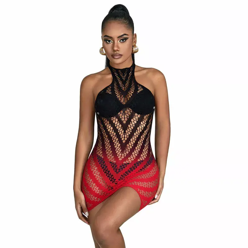 Сетчатое платье SUBBLIME 952242 красно‑черное One Size Photo 5