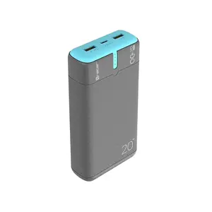 Portable power bank TRACER EnerGen TRABAT47517, 20000 mAh, USB-C input, 2× USB-A + 1× USB-C output, PD 20W, blue, 400 g