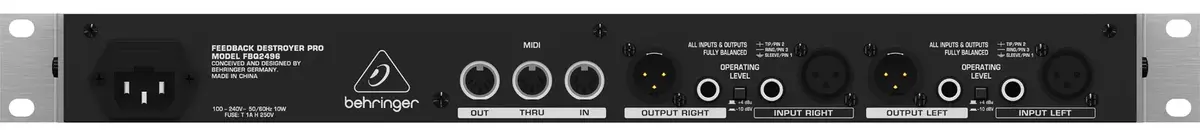 Behringer FBQ2496 audio equalizer Photo 4