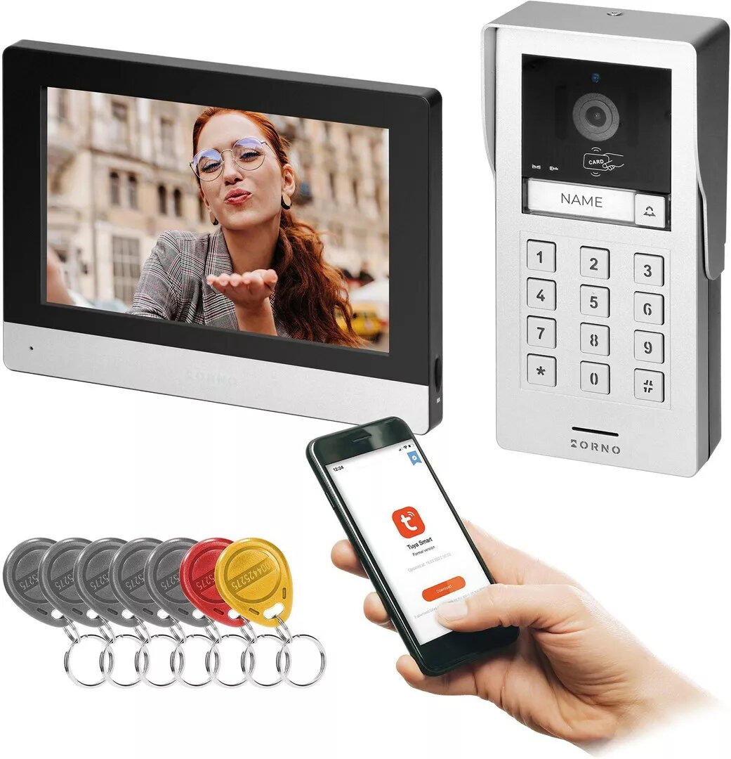 Videointerfons iekštelpu monitors ORNO OR-VID-MA-1080/B, 2-vadu