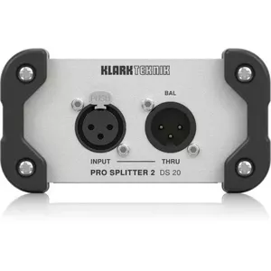 Passive 2-Channel Splitter Klark Teknik DS 20 — passive audio splitter, dual output