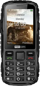 Maxcom Strong MM920 Rugged Phone Black 2.8" Display 240 x 320 Pixels 1400 mAh Battery 2G MicroSIM