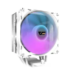 Air cooler Darkflash Z4 Pro Mist White — 120 mm fan, Hydraulic bearing, 200 W TDP, supports AM5/AM4/LGA1700/1200/115x