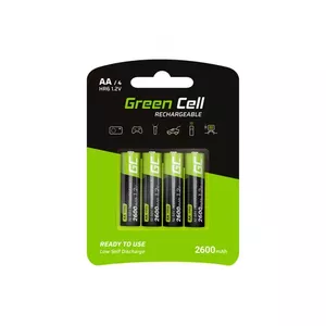 Rechargeable AA NiMH batteries Green Cell 4x AA (HR6) 2600mAh pack