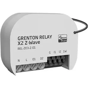 Releja modulis Grenton GRE/REL-203-Z-01 Z-Wave, 2 kanālas viedai mājai