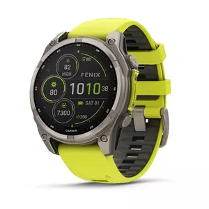 Смарт‑часы GARMIN fenix 8 Graphite — корпус 47 мм (титан/FRP), 1,3" сенсорный дисплей, солнечная подзарядка, 10 ATM, силиконовый ремешок