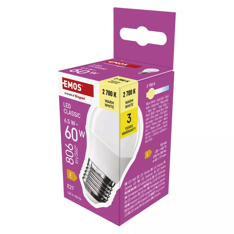 LED spuldze EMOS CLS MINI GLOBE