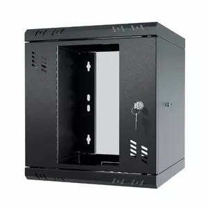 Server rack cabinet Stalflex S-RC10-6U-300GB 10" 6U 300mm depth, glass front door, black