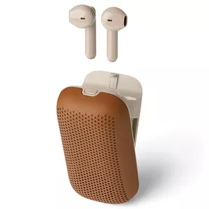 Austiņas Lexon Speakerbuds Wireless Headphones with Bluetooth Speaker camel LA127C