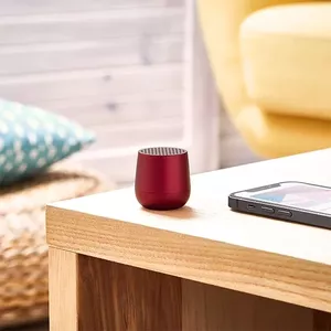 Portable Bluetooth Speaker Lexon Mino+ Aluminum Dark Red – wireless, compact, rechargeable