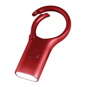 Keychain flashlight Lexon Nomaday LL136DR dark red — portable keyring torch
