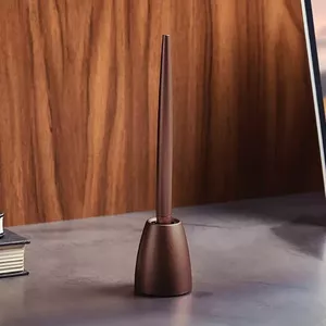 Pen lexon Scribalu LS64BZ bronze with base — metal ballpoint pen with stand