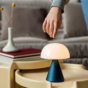Table lamp Lexon Mina L LED navy (model LH65MDB) compact rechargeable design