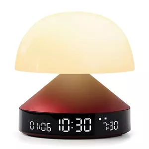 Digitālais modinātājs LEXON Mina Sunrise Sarkans LCD akumulatora darbināts