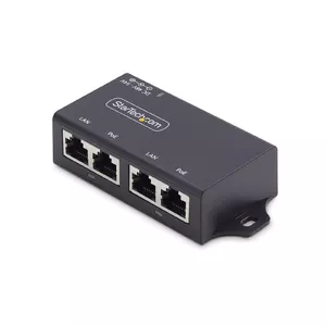 2-Port Gigabit Midspan PoE+ Injector StarTech AF221CE-POE-INJECTOR 30W 10/100/1000Mbps