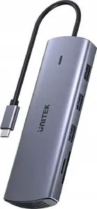 Мультипортовый адаптер USB-C Unitek D1113A — HDMI, VGA, картридер, PD 100 Вт