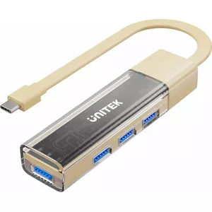 USB‑хаб Unitek H1319ACL01, скорость 5 Гбит/с, кремовый цвет