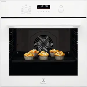 Встраиваемый духовой шкаф Electrolux EOD6F77WV, 72 л, электрический, белый, класс A+, каталитическая очистка, телескопические направляющие, Wi‑Fi