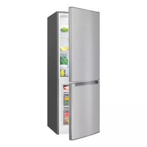 Freestanding fridge BOMANN KG 7359, 173 L (121 L fridge + 52 L freezer), stainless steel, C energy