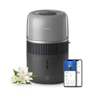 Philips 5000 Series HU5710/03 Ultrasonic Humidifier Silver 4.5 L 14.1 W for Rooms up to 56 m²